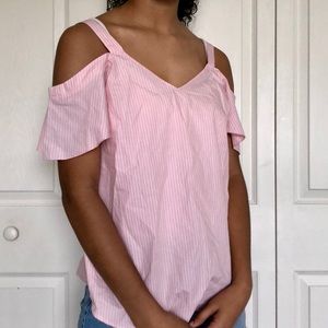 Brand new cutout shoulder shirt